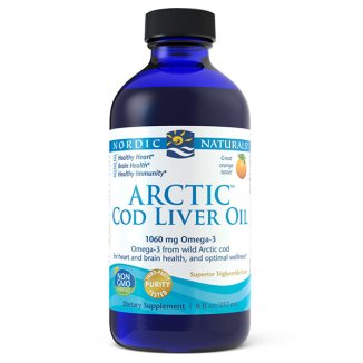 Nordic Naturals Arctic Cod Liver Oil, smak pomarańczowy, 237 ml - zdjęcie produktu