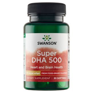 Swanson Super DHA 500, olej z kałamarnic morskich, 30 kapsułek - zdjęcie produktu