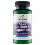 Swanson Albion Chelated Calcium & Magnesium, chelat wapnia i magnezu, 60 kapsułek - miniaturka zdjęcia produktu