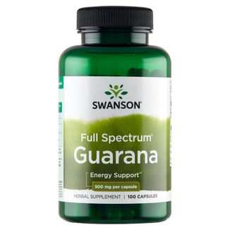 Swanson Full Spectrum Guarana, nasiona guarany, 100 kapsułek - zdjęcie produktu