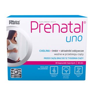 Prenatal Uno, 30 kapsułek - zdjęcie produktu