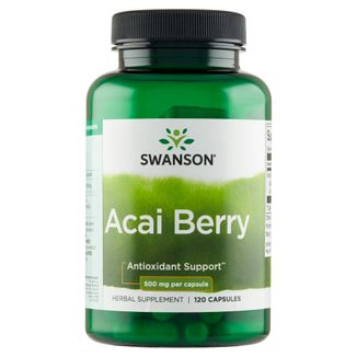Swanson, Acai Berry 500 mg, jagody Acai, 120 kapsułek - zdjęcie produktu