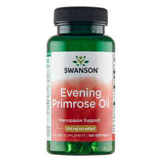 Swanson Evening Primrose Oil 500 mg, olej z wiesiołka, 100 kapsułek żelowych - zdjęcie produktu