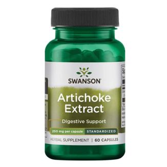 Swanson Artichoke Extract, karczoch, 60 kapsułek - zdjęcie produktu