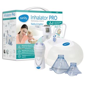 Sanity Pro 2w1, inhalator tłokowy z irygatorem Nosalek Jet, oczyszczanie i inhalacja - zdjęcie produktu