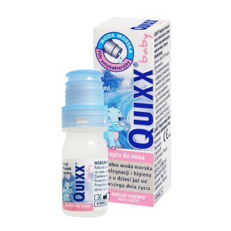 Quixx Baby, woda morska, krople do nosa dla dzieci od urodzenia, 10 ml - zdjęcie produktu