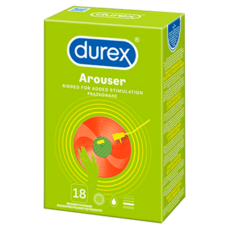 Durex Arouser, prezerwatywy prążkowane, 18 sztuk - zdjęcie produktu