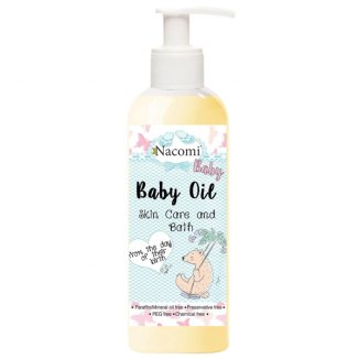Nacomi Baby, naturalna oliwka do ciała i kąpieli, od urodzenia, 130 ml - zdjęcie produktu