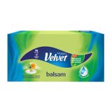Velvet Balsam, chusteczki higieniczne 3-warstwowe, z ekstraktem z aloesu i nagietka, 70 sztuk USZKODZONE OPAKOWANIE - miniaturka zdjęcia produktu