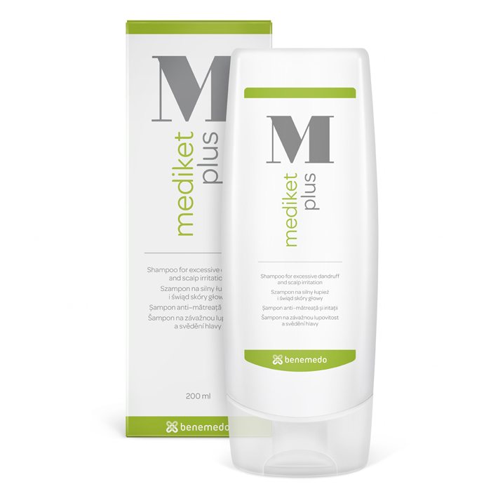 Mediket Mediket Plus, szampon na silny łupież i świąd skóry głowy, 200 ml