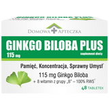 Ginkgo Biloba Plus, 48 tabletek - miniaturka zdjęcia produktu