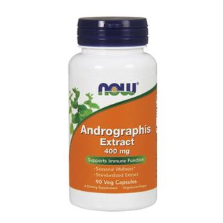 Now Foods Andrographis Extract 400 mg, brodziuszka wiechowata, 90 kapsułek wegetariańskich - zdjęcie produktu