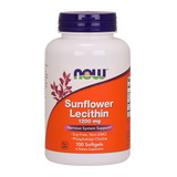 Now Foods Sunflower Lecithin, lecytyna z nasion słonecznika 1200 mg, 100 kapsułek miękkich - miniaturka zdjęcia produktu