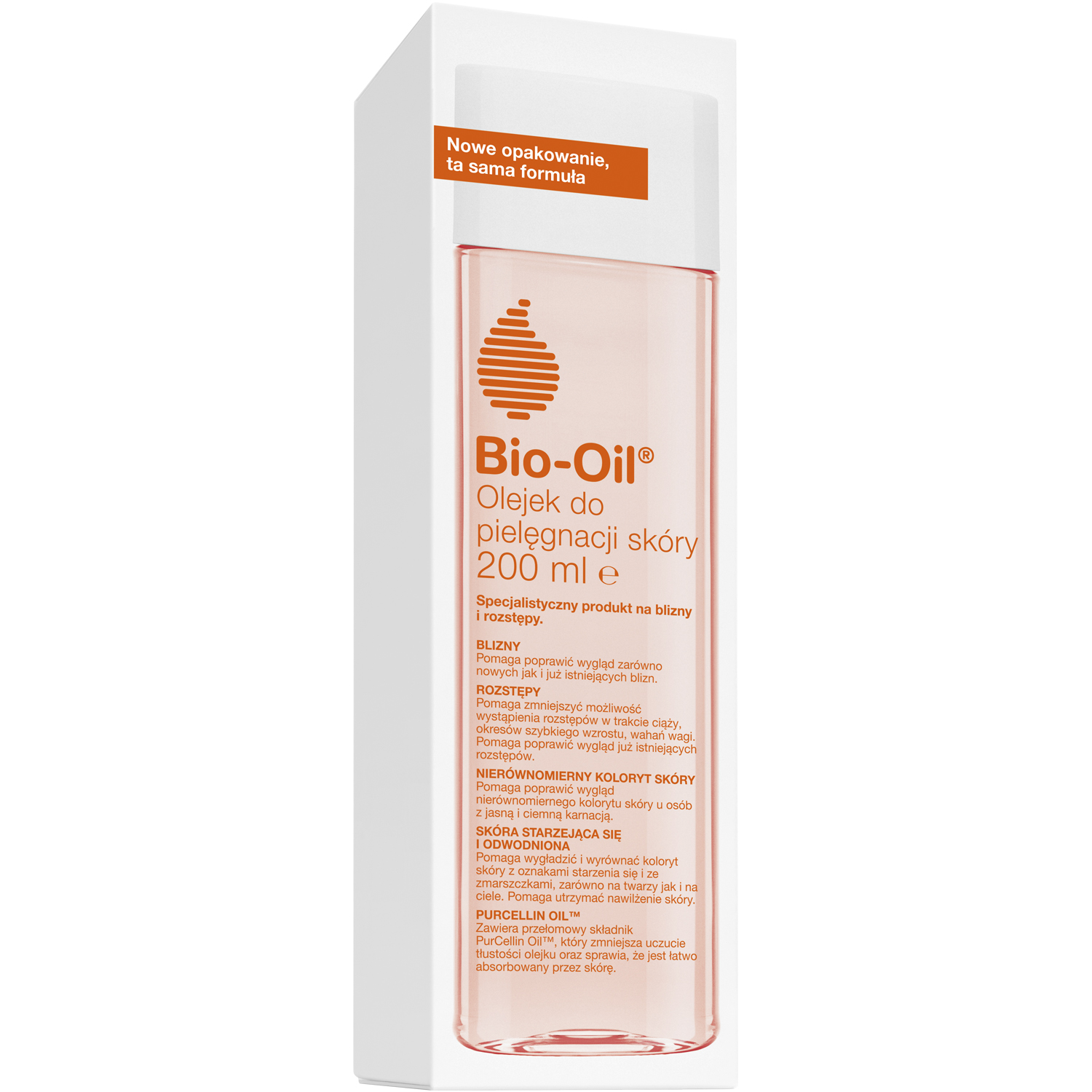 Bio Oil Bio-Oil, specjalistyczny olejek do pielęgnacji skóry, na blizny i rozstępy, 200 ml