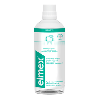 Elmex Sensitive, płyn do płukania jamy ustnej, 400 ml USZKODZONE OPAKOWANIE - zdjęcie produktu