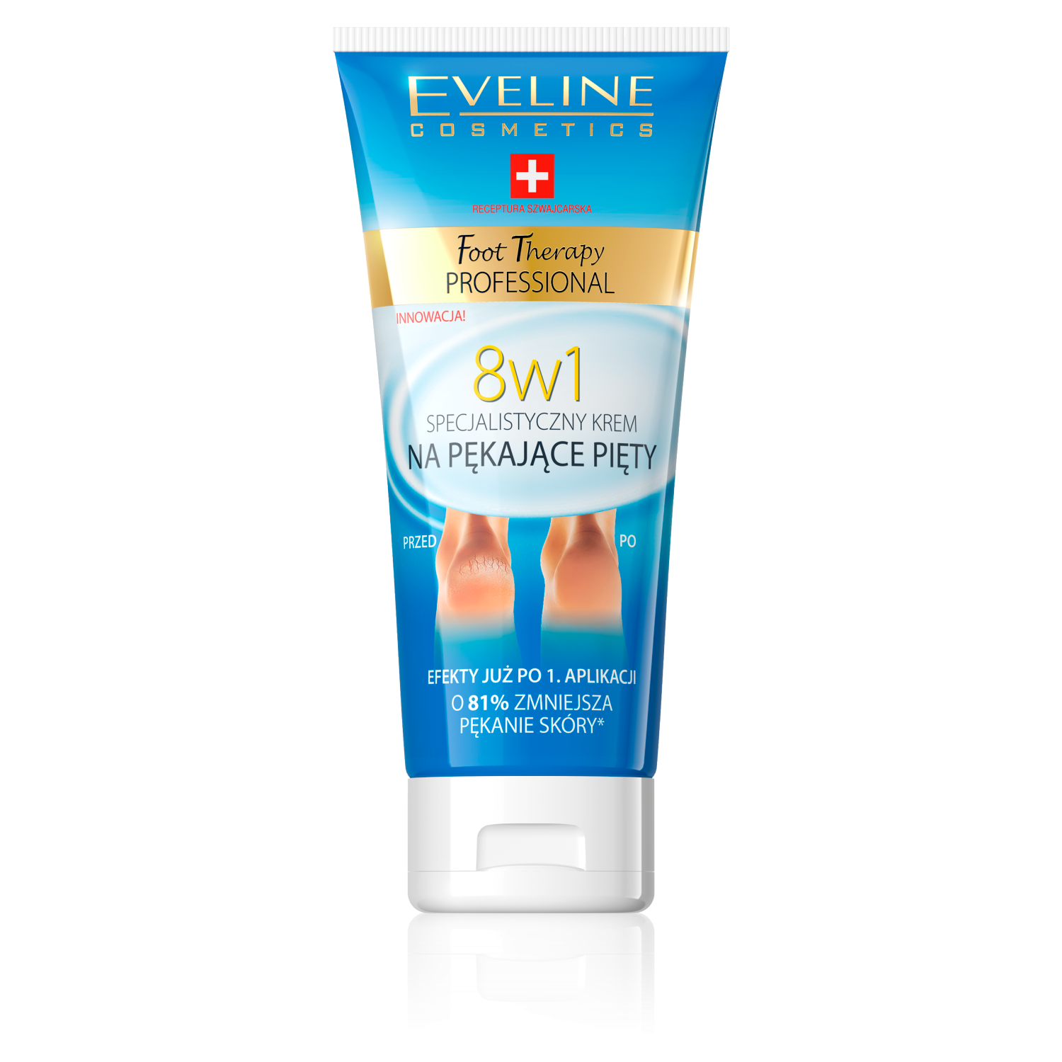 Nieznana Eveline Cosmetics Foot Therapy Professional, specjalistyczny krem na pękające pięty 8w1, 100 ml