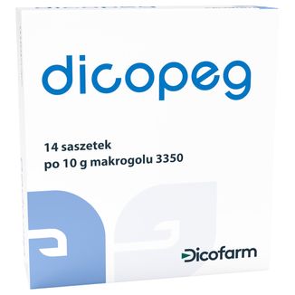 Dicopeg, od 6 miesiąca życia, 10 g x 14 saszetek USZKODZONE OPAKOWANIE Dicopeg, od 6 miesiąca życia, 10 g x 14 saszetek USZKODZONE OPAKOWANIE - zdjęcie produktu