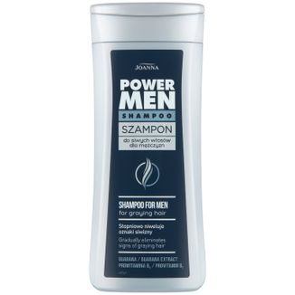 Joanna Power Men, szampon do siwych włosów dla mężczyzn, 200 ml - zdjęcie produktu
