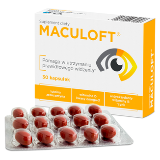 Maculoft, 30 kapsułek USZKODZONE OPAKOWANIE Maculoft, 30 kapsułek USZKODZONE OPAKOWANIE - zdjęcie produktu