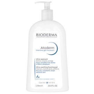 Bioderma Atoderm Intensive, delikatnie oczyszczający żel, redukujący swędzenie skóry, 1 l - zdjęcie produktu