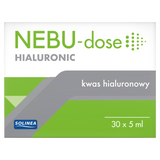 Nebu-Dose Hialuronic, 0,9% roztwór do nebulizacji z kwasem hialuronowym, 5 ml x 30 ampułek - miniaturka zdjęcia produktu