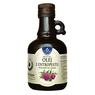 Oleofarm Oleje Świata Olej z ostropestu, tłoczony na zimno, 250 ml - zdjęcie produktu