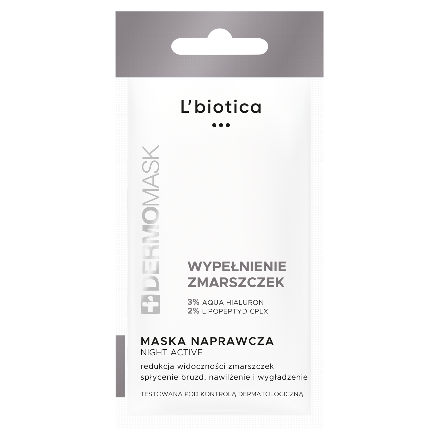 Dermomask L'Biotica Dermomask Night Active, maseczka naprawcza, wypełnienie zmarszczek, 12 ml — Inhaltsstoffe und Bewertung