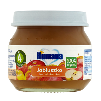 Humana 100% Organic, Deserek jabłuszko, po 4 miesiącu, 80 g - zdjęcie produktu