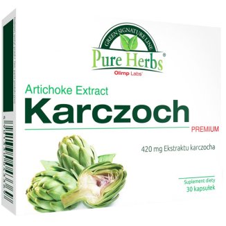 Olimp Pure Herbs Karczoch Premium, 30 kapsułek - zdjęcie produktu