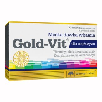 Olimp Gold-Vit dla mężczyzn, 30 tabletek powlekanych USZKODZONE OPAKOWANIE - zdjęcie produktu