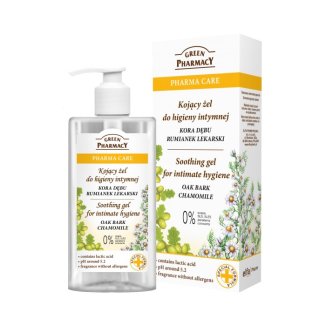 Green Pharmacy, kojący żel do higieny intymnej, 300 ml USZKODZONE OPAKOWANIE - zdjęcie produktu