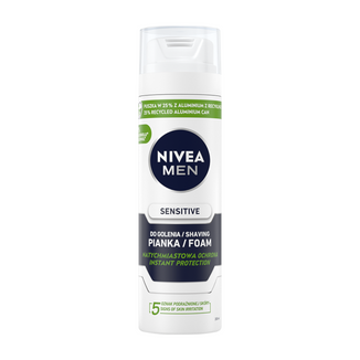Nivea Men Sensitive, łagodząca pianka do golenia, 200 ml - zdjęcie produktu