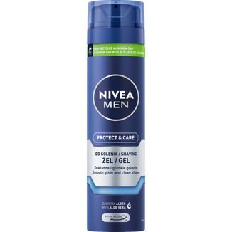 Nivea Men Protect & Care, ochronny żel do golenia, 200 ml - zdjęcie produktu