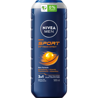Nivea Men Sport, żel pod prysznic, 500 ml - zdjęcie produktu