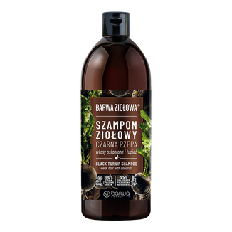 Barwa Ziołowa, szampon czarna rzepa, 480 ml - zdjęcie produktu