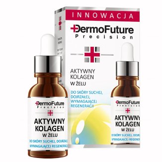 DermoFuture Aktywny kolagen w żelu do skóry suchej i dojrzałej, wymagającej regeneracji, 20 ml KRÓTKA DATA - zdjęcie produktu