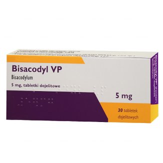 Bisacodyl VP 5 mg, 30 tabletek dojelitowych (import równoległy) USZKODZONE OPAKOWANIE - zdjęcie produktu