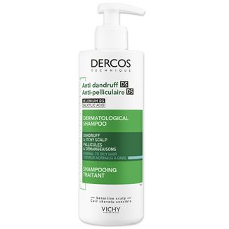 Vichy Dercos Anti Dandruff DS, szampon przeciwłupieżowy, włosy normalne i przetłuszczające się, 390 ml - zdjęcie produktu