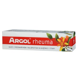 Argol Rheuma, maść rozgrzewająca z rozmarynem i kajeputem na mięśnie i stawy, 40 g - zdjęcie produktu