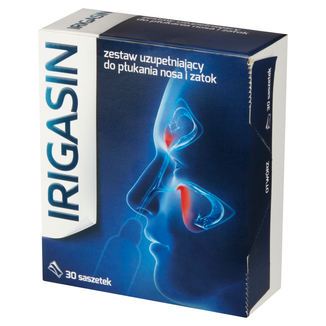 Irigasin, zestaw uzupełniający do płukania nosa i zatok, 30 saszetek - zdjęcie produktu