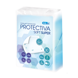 Protectiva Soft Super, podkłady higieniczne, 45 cm x 60 cm, 30 sztuk - zdjęcie produktu