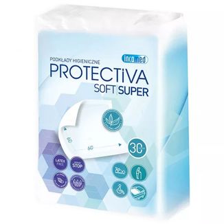 Protectiva Soft Super, podkłady higieniczne, 60 cm x 60 cm, 30 sztuk - zdjęcie produktu
