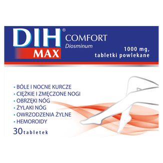 DIH Max Comfort 1000 mg, 30 tabletek - zdjęcie produktu