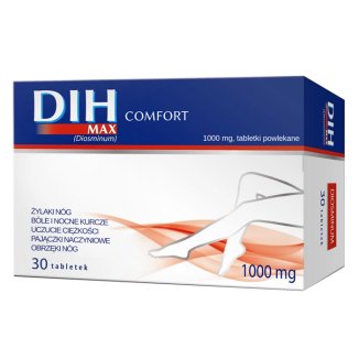 DIH Max Comfort 1000 mg, 30 tabletek - zdjęcie produktu
