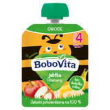 BoboVita Mus w tubce, jabłka i banany, po 4 miesiącu, 80 g KRÓTKA DATA - miniaturka zdjęcia produktu