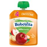 BoboVita Mus w tubce, jabłka i banany, po 4 miesiącu, 80 g - miniaturka zdjęcia produktu