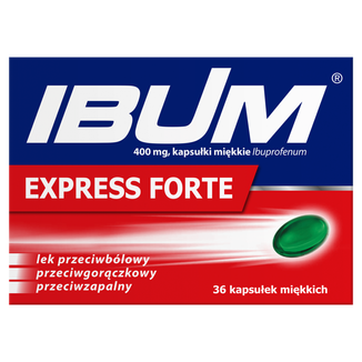 Ibum Express Forte 400 mg, 36 kapsułek miękkich KRÓTKA DATA - zdjęcie produktu