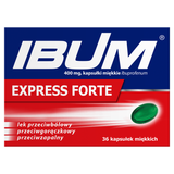 Ibum Express Forte 400 mg, 36 kapsułek miękkich USZKODZONE OPAKOWANIE - miniaturka zdjęcia produktu