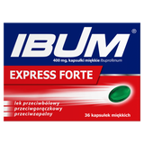 Ibum Express Forte 400 mg, 36 kapsułek miękkich - miniaturka zdjęcia produktu