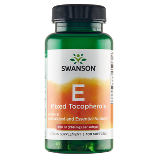 Swanson Vitamin E Mixed Tocopherols, mieszanka tokoferoli, 100 kapsułek żelowych - zdjęcie produktu